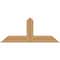 Ekena Millwork Portland Timber Gable Bracket, Western Red Cedar, 48"W x 20"H x 1 1/2"D x 5 1/2"F, 10/12 Pitch GBW048X20X0206POR00SWR - alternate 1